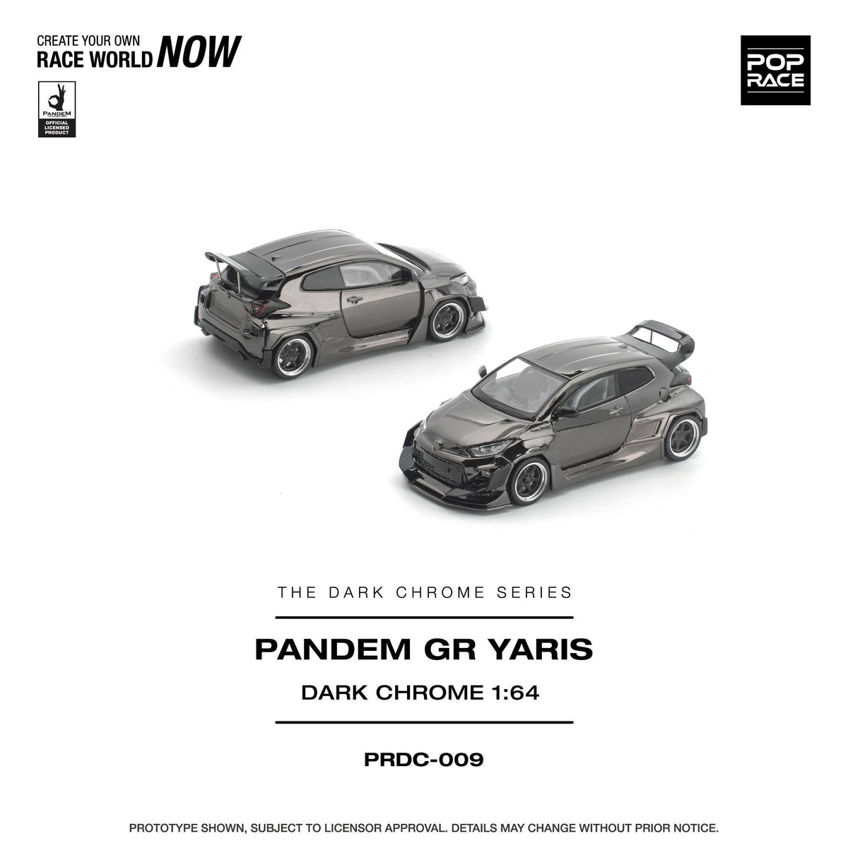 (COMING SOON) POPRACE 1/64 PANDEM GR YARIS CARBON EDITION PR640394