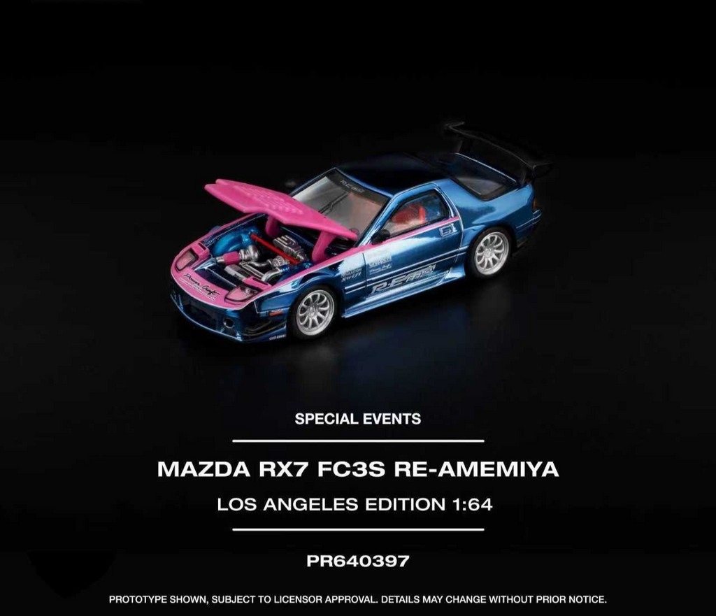 POPRACE 1_64 MAZDA RX7 FC3S RE-AMEMIYA LOS ANGELES EDITION PR640397