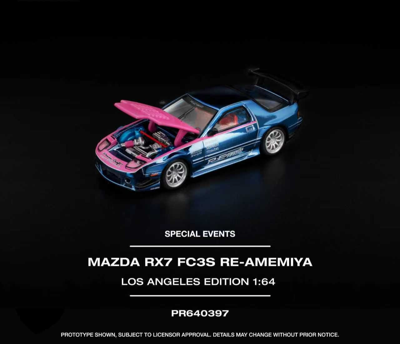POPRACE 1_64 MAZDA RX7 FC3S RE-AMEMIYA LOS ANGELES EDITION PR640397