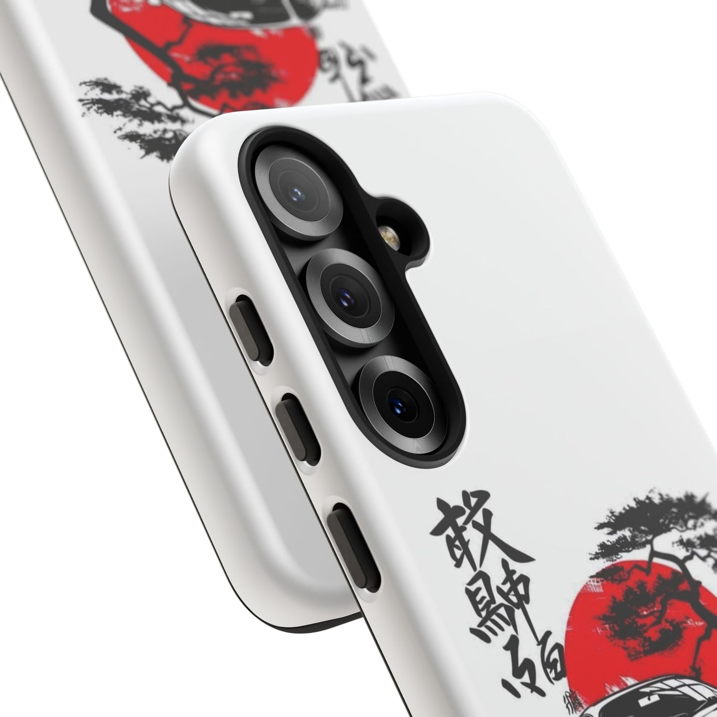 Japanese-Inspired Tough Phone Case with Car Design