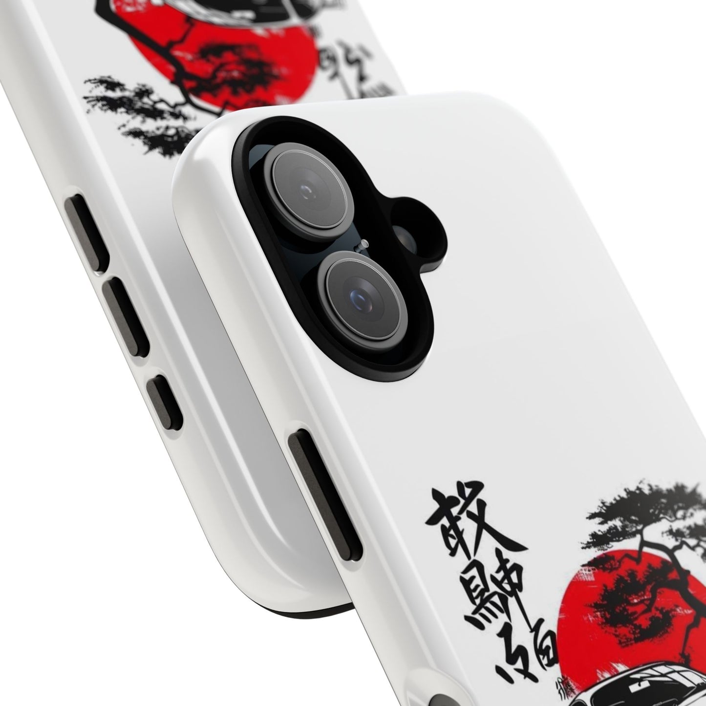 Japanese-Inspired Tough Phone Case with Car Design