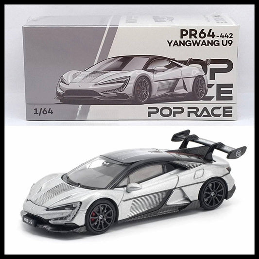 YANGWANG U9 SILVER PR64-442 POP RACE 1:64 DIECAST MODEL