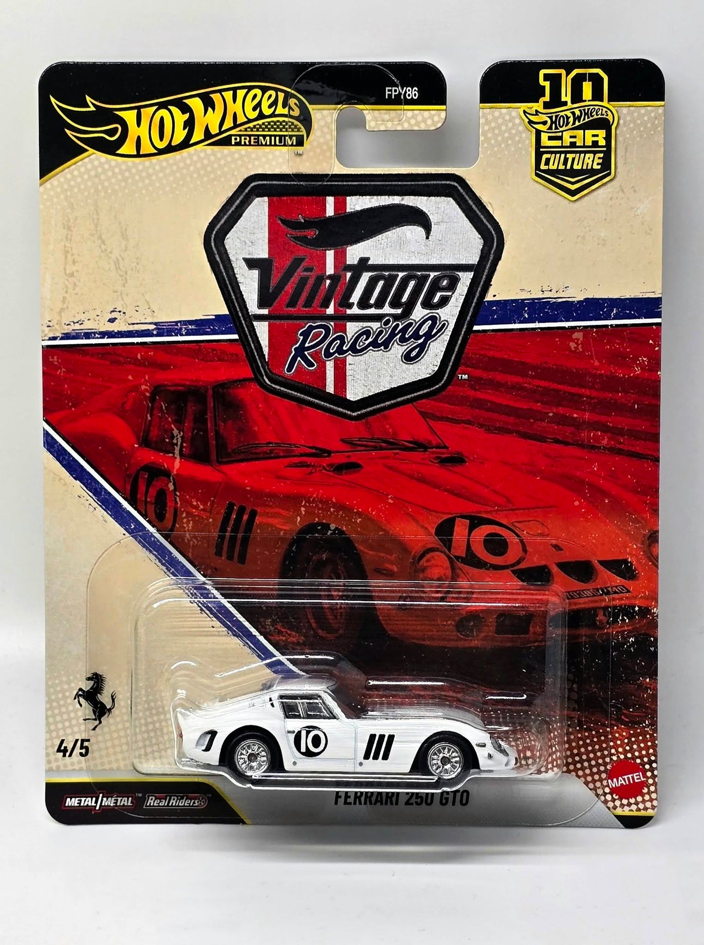 FERRARI 250 GTO HOT WHEELS PREMIUM VINTAGE RACING