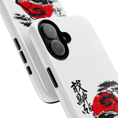 Japanese-Inspired Tough Phone Case with Car Design