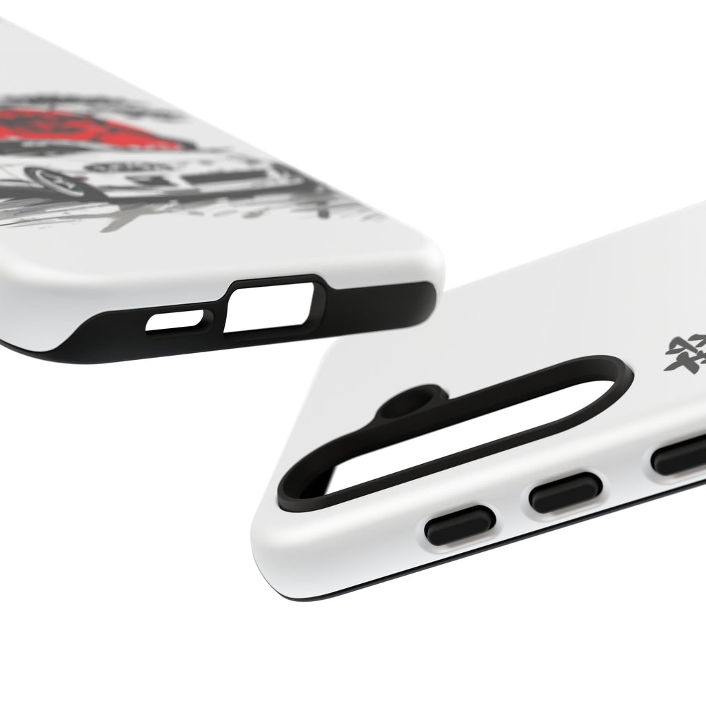 Japanese-Inspired Tough Phone Case with Car Design