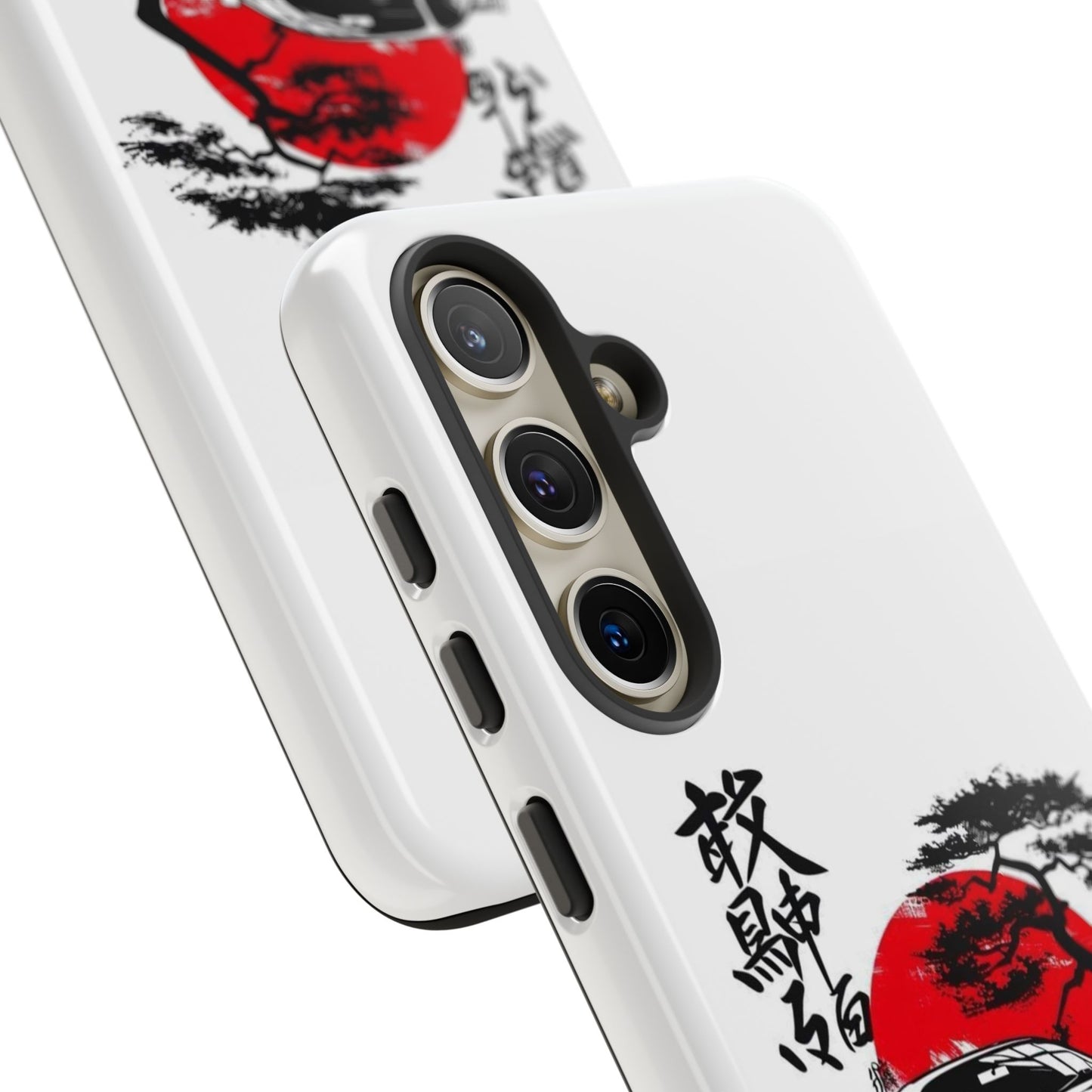 Japanese-Inspired Tough Phone Case with Car Design