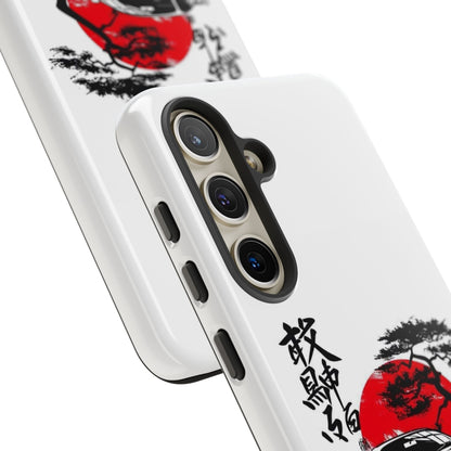 Japanese-Inspired Tough Phone Case with Car Design