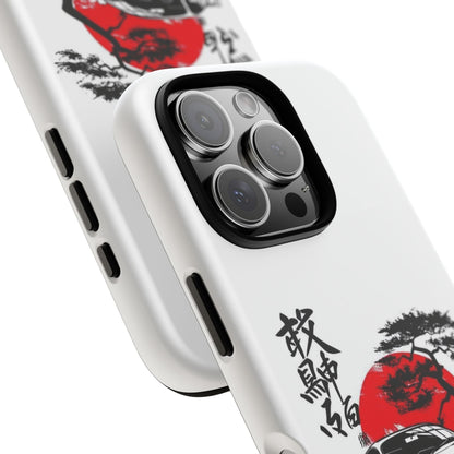 Japanese-Inspired Tough Phone Case with Car Design