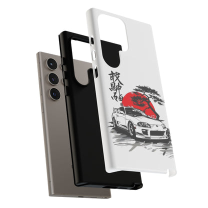 Japanese-Inspired Tough Phone Case with Car Design