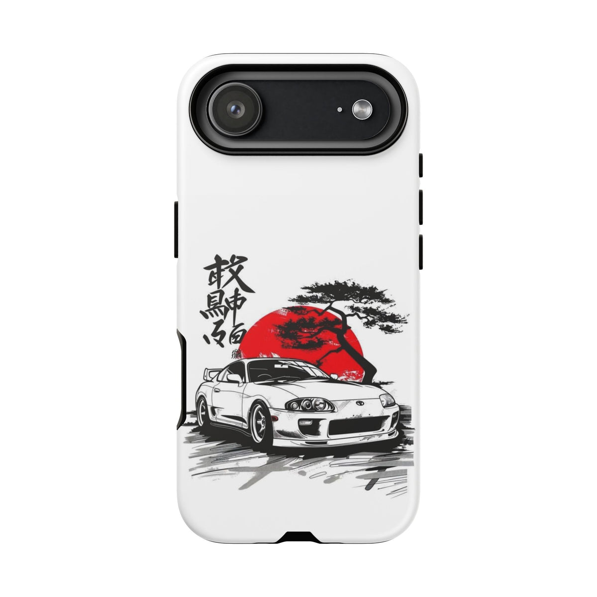 Japanese-Inspired Tough Phone Case with Car Design