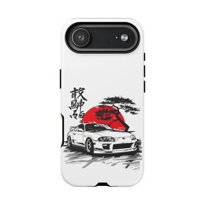 Japanese-Inspired Tough Phone Case with Car Design