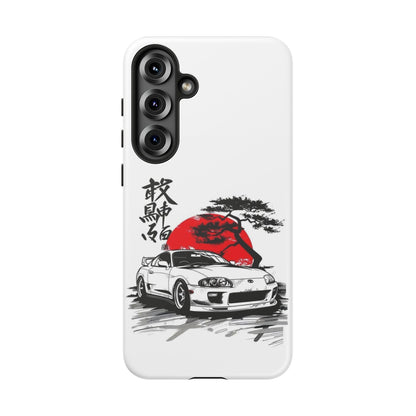Japanese-Inspired Tough Phone Case with Car Design