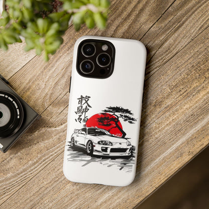 Japanese-Inspired Tough Phone Case with Car Design