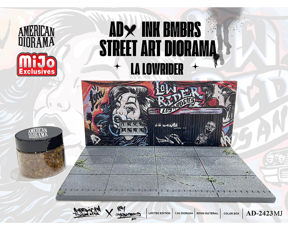 American Diorama 1:64 MiJo Exclusives LA Street Art Diorama Lowrider – Limited Edition