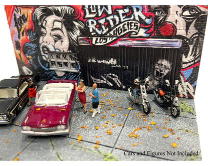 American Diorama 1:64 MiJo Exclusives LA Street Art Diorama Lowrider – Limited Edition