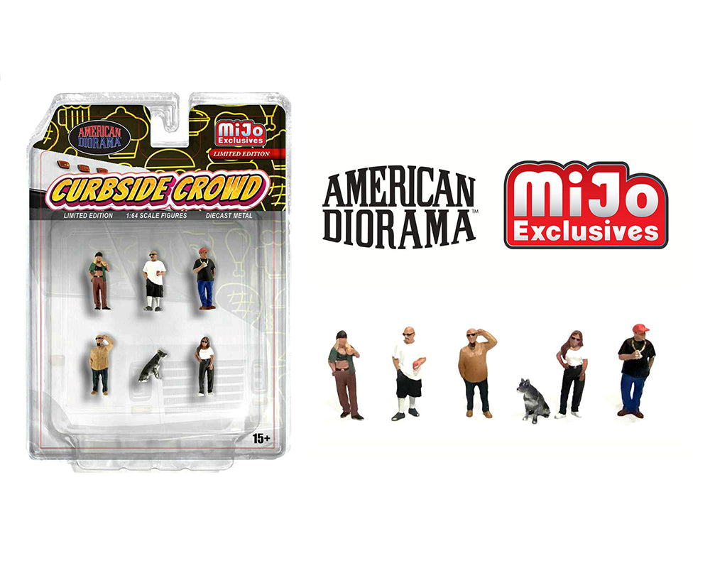 American Diorama 1:64 Figures Curbside Crowd Figures Set – MiJo Exclusive