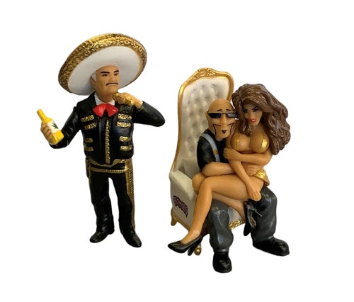 HOMIES SERIES 14 VICENTE FERNANDEZ & PELON DAZZA LIMITED CHASERS FIGURES SET DGA