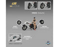 (COMING SOON) CM MODEL 1/64 MV Agusta F3 Rosso White with show girl CM64-F3Rosso-03