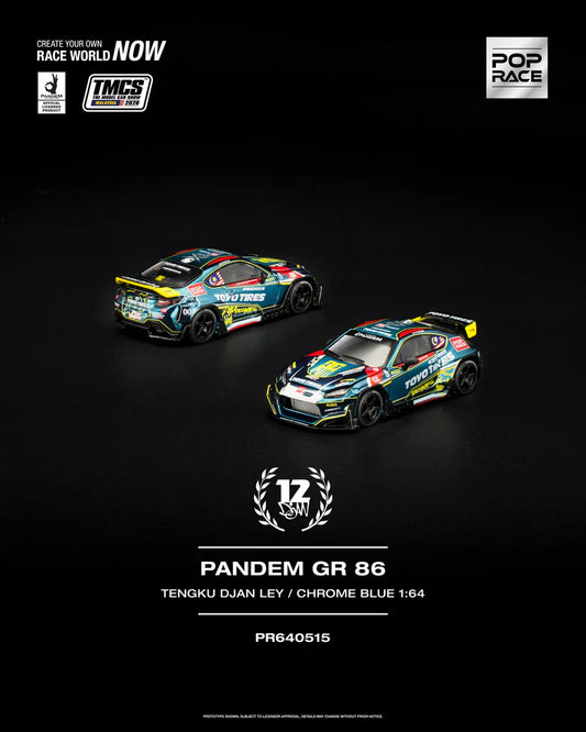 (COMING SOON) POPRACE 1/64 PANDEM GR86 TMCS Malaysia 2026 Special Edition PR640515