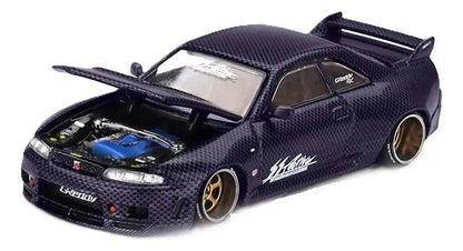 Nissan Skyline R33  Active Carbon Purple - Kaido House #163 1:64