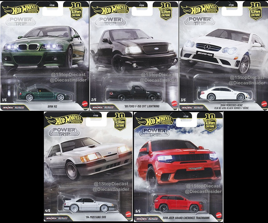 Hot Wheels 2026 Premium 1:64-Car Culture- Power Trip FPY86-961R FULL SERIES