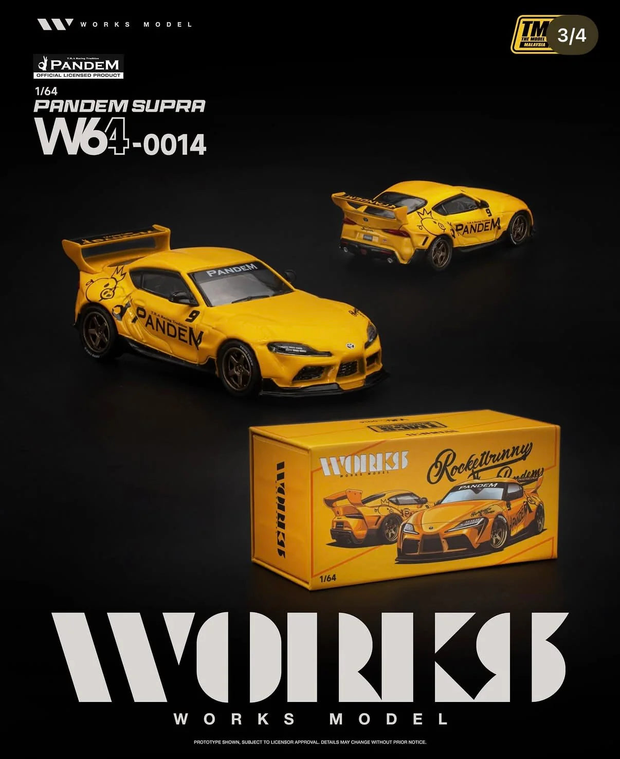 (COMING SOON) WORKS 1/64 PANDEM Supra TMCS Malaysia 2026 Special Edition W640014