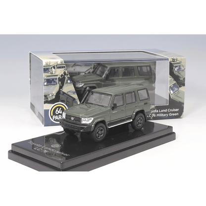 PARA64 1/64 2014 Toyota Landcruiser LC76 Military Green LHD PA-56313