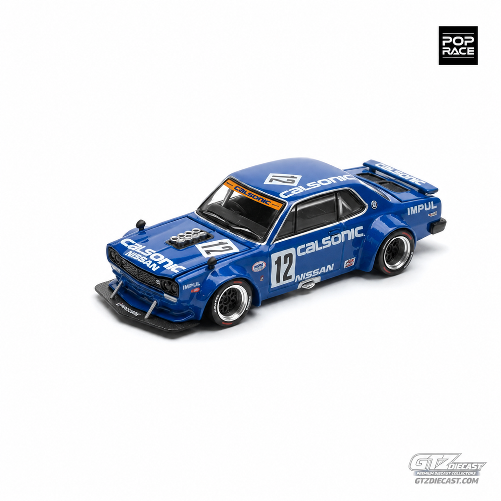 POPRACE 1:64 SKYLINE GT-R V8 DRIFT (HAKOSUKA) CALSONIC PR640114