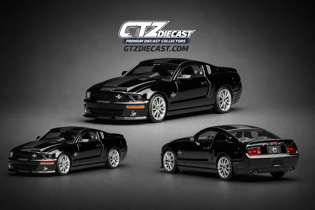 Ford Mustang Shelby GT500 Super Snake 2007 BLACK GL-1251006C Motorhelix x Greenlight 1:64