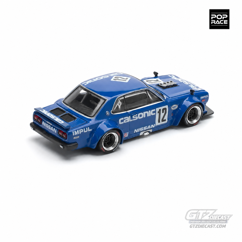 POPRACE 1:64 SKYLINE GT-R V8 DRIFT (HAKOSUKA) CALSONIC PR640114