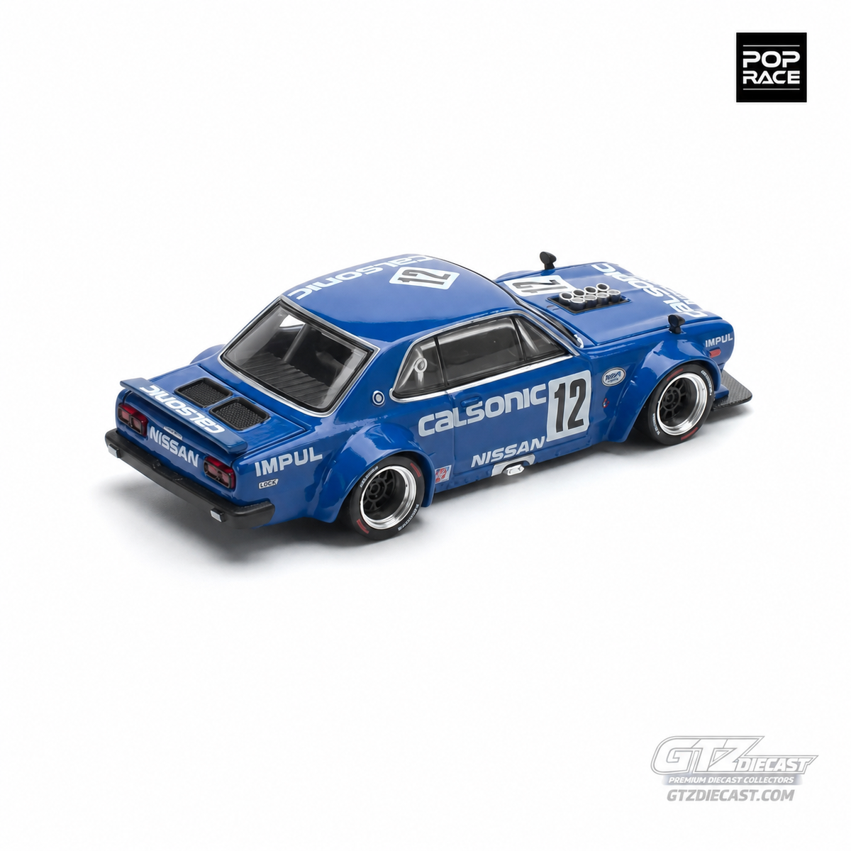 POPRACE 1:64 SKYLINE GT-R V8 DRIFT (HAKOSUKA) CALSONIC PR640114