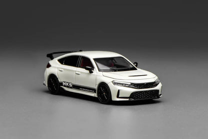 Motorhelix 1/64 Honda Civic TYPE R (FL5) HKS Championship White M65319