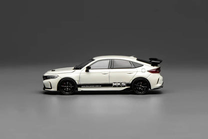 Motorhelix 1/64 Honda Civic TYPE R (FL5) HKS Championship White M65319