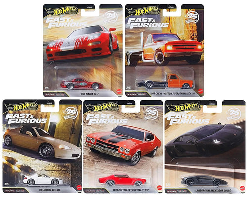Hot Wheels 1:64 Fast & Furious 25Th Anniversary Premium 2026 P Assortment FULL CASE