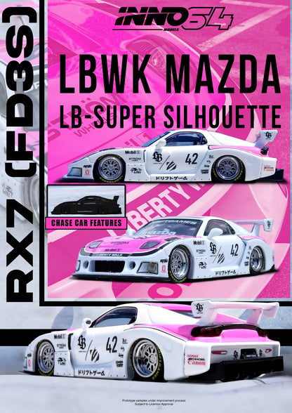 (PRE-ORDER) INNO64 1/64 MAZDA RX7 (FD3S) LB-SUPER SILHOUETTE "DRIFT GAMES 2025"