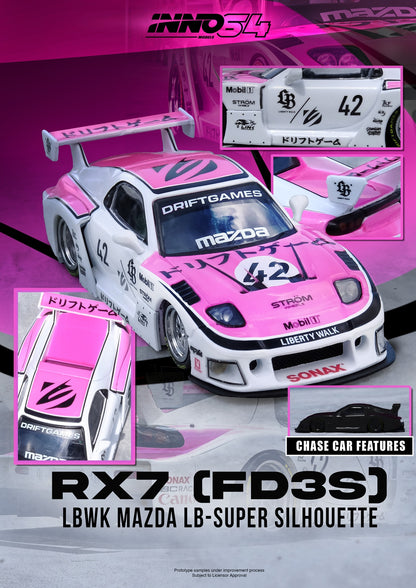(PRE-ORDER) INNO64 1/64 MAZDA RX7 (FD3S) LB-SUPER SILHOUETTE "DRIFT GAMES 2025"