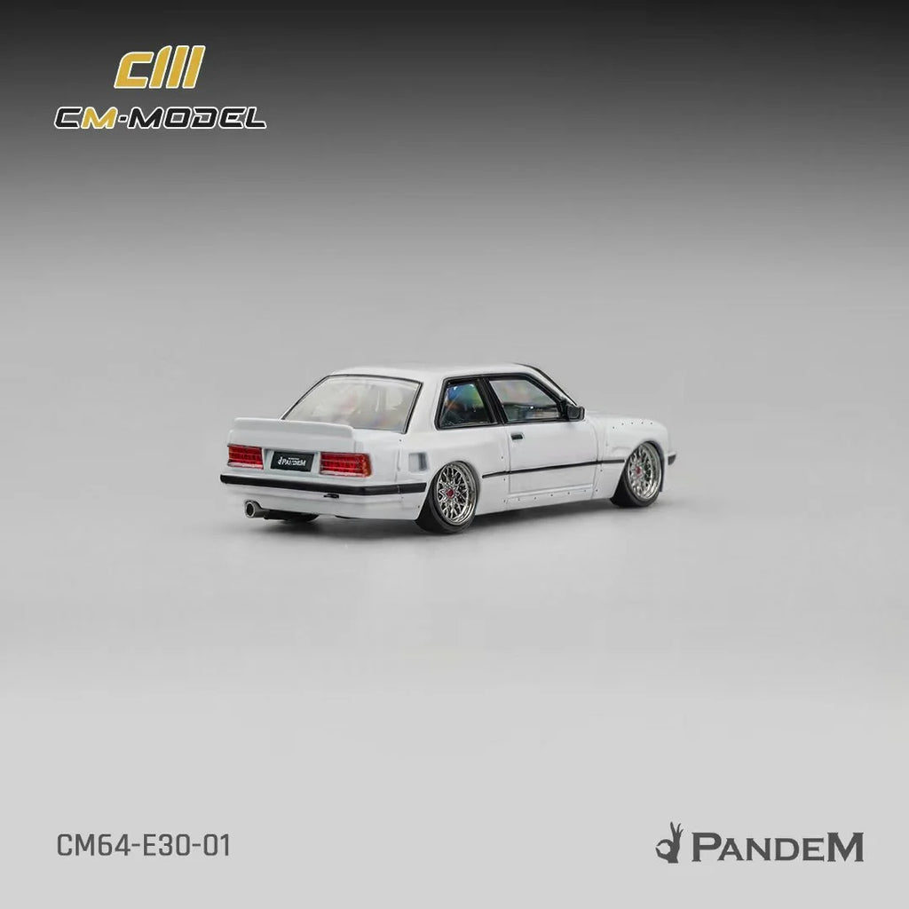 (COMING SOON)  CM MODEL 1/64 Pandem M3 E30 Pearl White CM64-E30-01