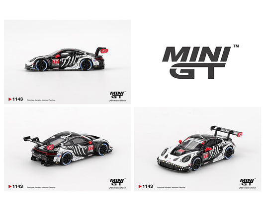 Mini GT 1:64 Porsche 911 GT3 R #77 AO Racing 2025 IMSA Petit Le Mans