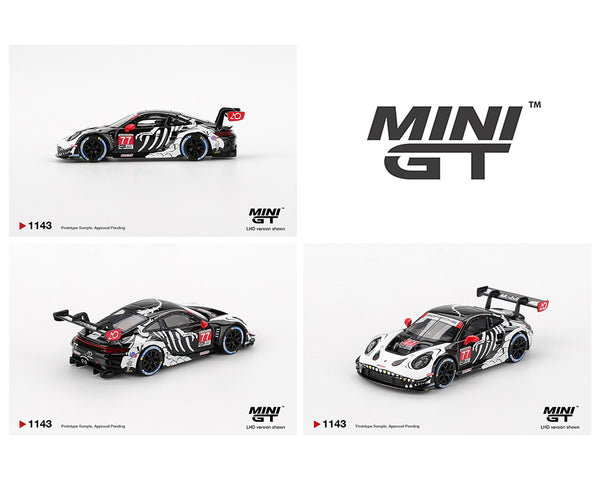 Mini GT 1:64 Porsche 911 GT3 R #77 AO Racing 2025 IMSA Petit Le Mans