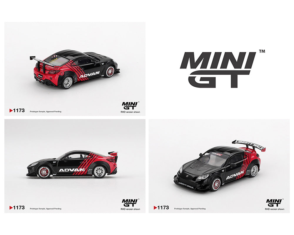 Mini GT #1173 1:64 Toyota GR86 LB Nation Advan