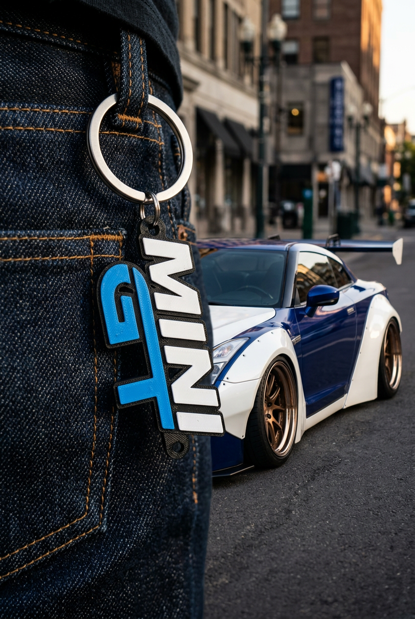 MINI GT KEYCHAIN / BLUE