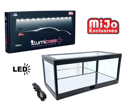 Illumicase Plus 14 Inch Plastic Display Case with LED Lighting and Mirror – MiJo Exclusives