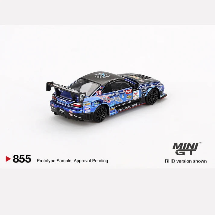Mini GT #855 1:64 Japan Exclusive Nissan Silvia (S15) D-MAX #70 D-MAX Racing 2023 D1 Grand Prix Limited Edition