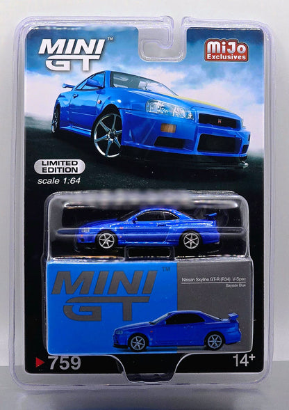 #759 Nissan Skyline GT-R(R34) V-Spec Bayside Blue