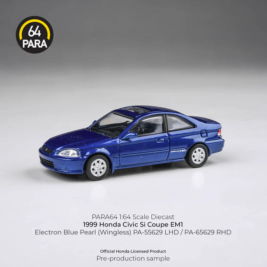 PARA64 164 1999 Honda Civic EM1 Electron Blue Pearl LHD (wingless) PA-55629