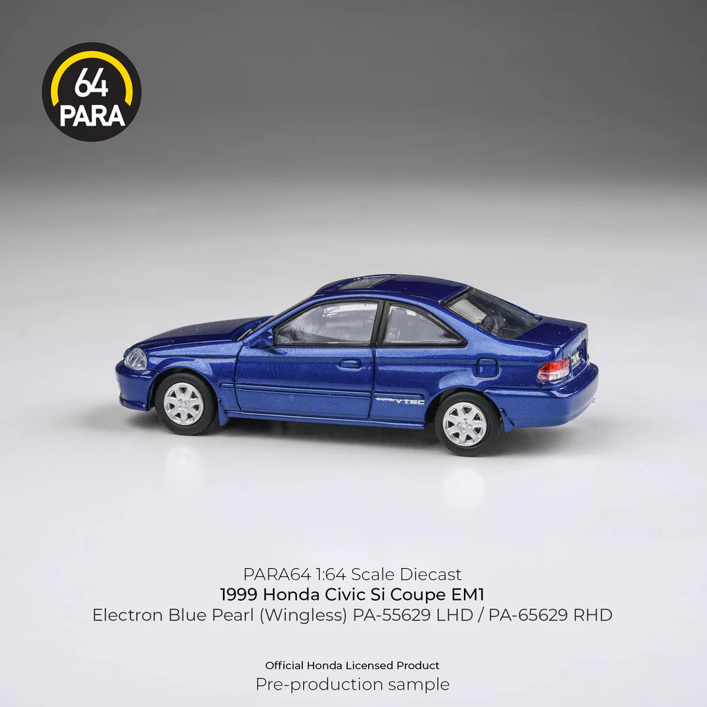 PARA64 164 1999 Honda Civic EM1 Electron Blue Pearl LHD (wingless) PA-55629