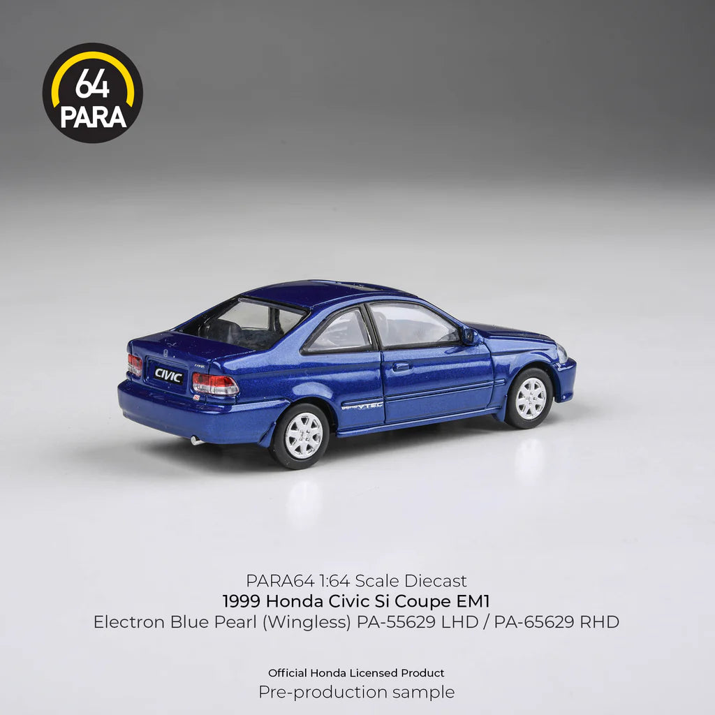 PARA64 164 1999 Honda Civic EM1 Electron Blue Pearl LHD (wingless) PA-55629