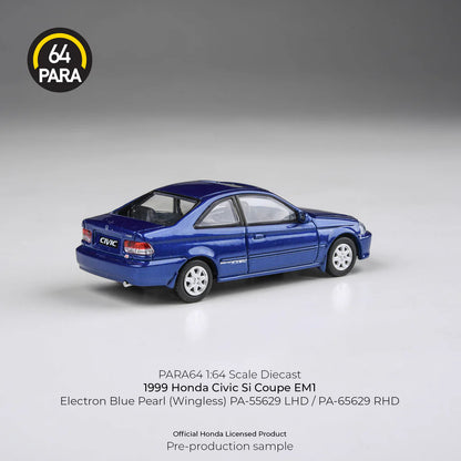 PARA64 164 1999 Honda Civic EM1 Electron Blue Pearl LHD (wingless) PA-55629
