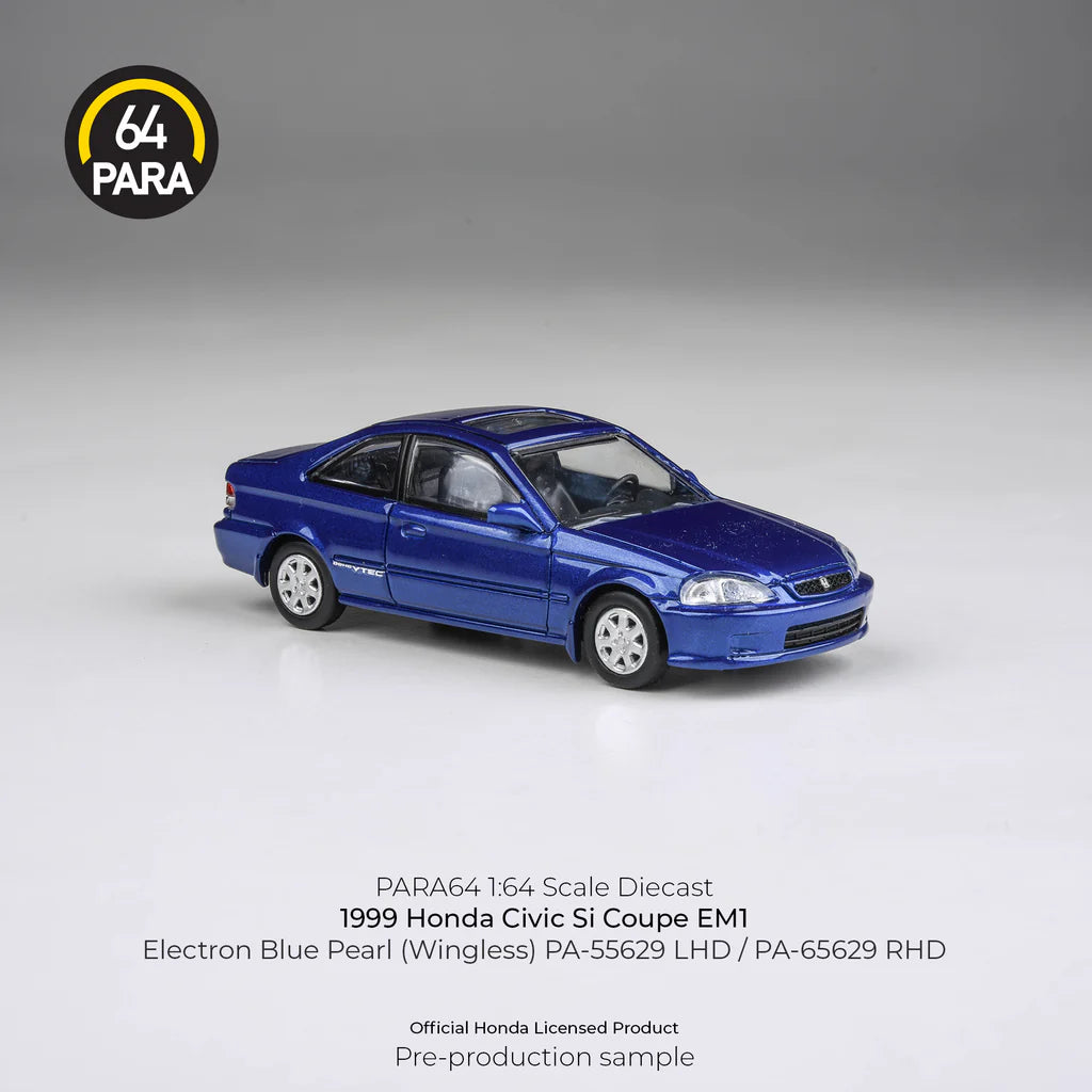 PARA64 164 1999 Honda Civic EM1 Electron Blue Pearl LHD (wingless) PA-55629