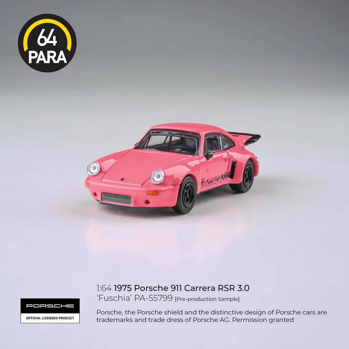 PARA64 1/64 1974 Porsche 911 Carrera RSR 3.0 Fuschia LHD PA-55799